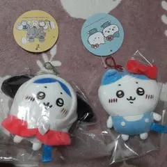 ちいかわ サンリオキャラクターズ マスコット ハチワレ ハローキティ ポチャッコ