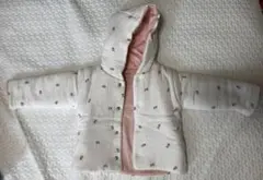 花柄ホワイトアウター 約70cm