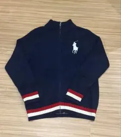 Polo Ralph Laurenジップアップセーター ネイビー