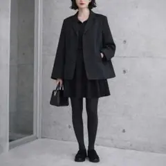 レイビームス［M］大人クール◎こなれ感◎日本製◎コットン混◎フレアミニスカート