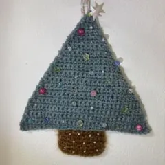 クリスマスツリー　ハンドメイド☆タペストリー