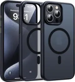 iPhone 15 Pro Max ケース 指紋防止ワイヤレス充電 滑り止め