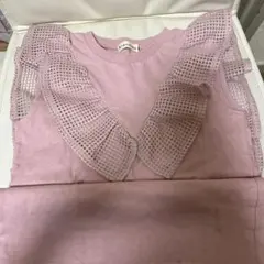 branshes ピンク フリル付きTシャツ