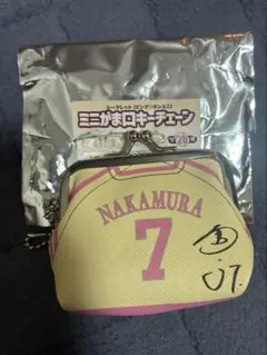 ソフトバンクホークス シークレットミニがま口キーチェーン 中村晃 7
