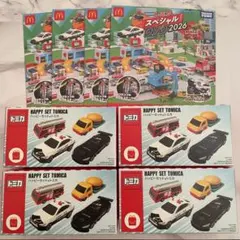 ハッピーセット トミカ 第1弾コンプリート　週末限定DVD4枚