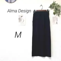 10587-1 Alma Design ロングタイトスカート M ウエストゴム