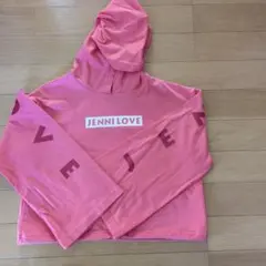 130 JENNI LOVE フード付きピンク７分袖カットソー