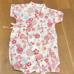 ベビー 甚平 ロンパース 和柄 50-60サイズ