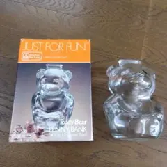 アンカーホッキング　 テディベア　ペニーバンク　アメリカ製　貯金箱　ガラス 製