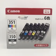 キヤノン 純正インク BCI-351XL+350XL 6色マルチパック 大容量のサムネイル