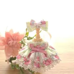 小さいサイズ♡ファンシー苺♪ワンピース♡グリーン♡メルカリ便♪のサムネイル
