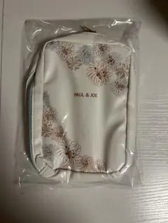 PAUL & JOE 花柄ポーチ ホワイト
