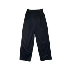 ユニクロ タックワイドパンツ ブラック XS