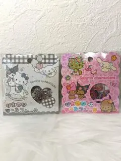 サンリオキャラクターズ　日焼けキティ　　おはじきシールフレーク　2セット