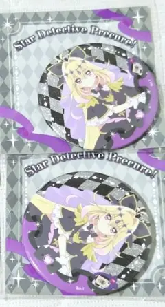 名探偵プリキュア キラキラ缶バッジ キュアアルカナ・シャドウ 4個