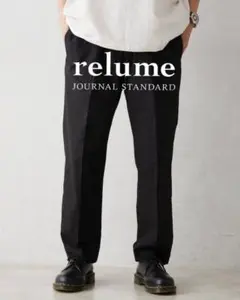 【美品】relume ヨーロピアンフラックス スラックス ブラック Mサイズのサムネイル