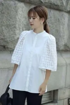 OHGA オーガ　FLORAL フローラルブラウス OHGA オーガ FLORAL フローラルブラウス