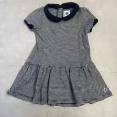 PETIT BATEAU ボーダーワンピース 12m 74cmのサムネイル