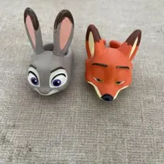 ディズニー ガチャガチャ ファッションリング ズートピア ニック　ジュディ