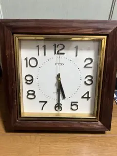 値下げ❗️昭和レトロ木製フレーム　CITIZEN壁掛け時計