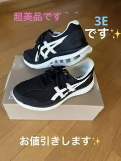 asics スニーカー ブラック/ホワイト