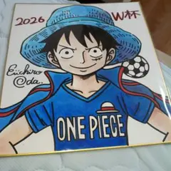 ONE PIECE 尾田栄一郎 直筆サイン色紙 ゾロ 超希少 - メルカリ