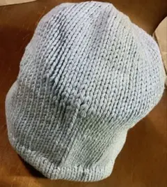 ライトブルー ニット帽