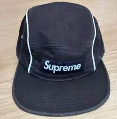 Supreme キャンプキャップ 黒 パイピング ボックスロゴ ジェットキャップのサムネイル