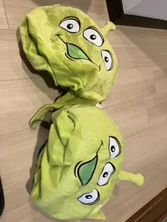 リトルグリーンメン　被り物　ハット2個セット　エイリアン