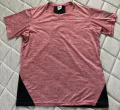 Mizuno ピンク×黒 Tシャツ Lサイズ