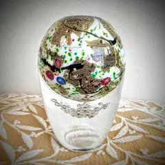 黒木国昭 Kuroki Kuniaki 光琳 花瓶　ガラス工芸品 現代の名工 黒木国昭 金彩カット 「夢」 光琳 手吹きガラス 花瓶