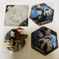 鬼滅の刃　ufotable cafe ダイニング　コースター　魘夢　4種