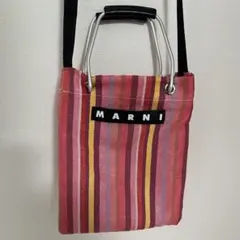 MARNI/ストライプ メッシュショルダーバッグレッド系のサムネイル