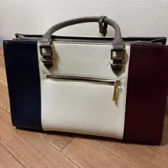 Clelia クレリア トリコロール 2Wayトートバッグ