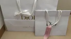 Dior ショップ袋 大小セットショッパー ホワイト
