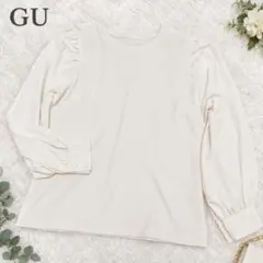 GU ジーユー 布帛コンビネーションT カットソー ブラウス