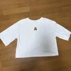 OLIVE des OLIVE ベア刺繍 五分袖Tシャツ ホワイト Mのサムネイル