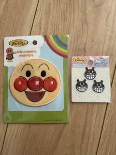 アンパンビッグシールワッペン　バイキンマンシールワッペン　ミニ　ばいきんまん