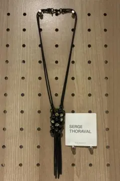 【SERGE THORAVAL/セルジュ・トラヴァル】ネックレス　グリーンx黒