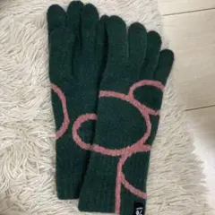 % ダークグリーン手袋(タッチパネル対応)