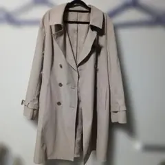 I.M.G.N. ベージュ ダブルブレスト ロングコート Size 23