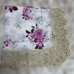 NARUMI ハンカチ 花柄 レース縁取りのサムネイル