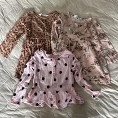 H&M 一歳半から２歳　トップス&ワンピース３枚セット