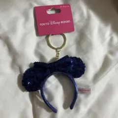 東京ディズニーリゾート ミニーマウスリボンキーホルダー