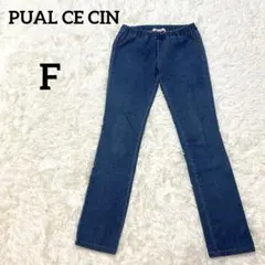 PUAL CE CIN スリムストレートレギンスパンツ ウエストゴム Fのサムネイル