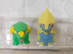 ポケモンキッズ　指人形　ラクライ　ライボルト　進化2体セット