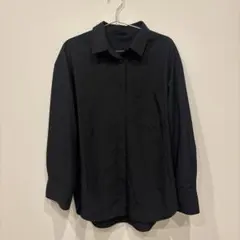 GU ブラック 長袖シャツ