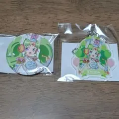 プリパラ まるくじ ファルル 缶バッジ ひびき アクリルキーホルダー
