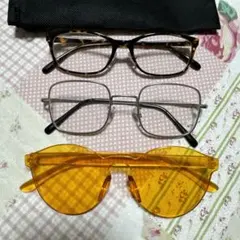 メガネ　サングラス　眼鏡　セット