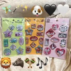 セリア ディズニー ウォーターシール　ライオンキング　ピーターパン　101匹わん